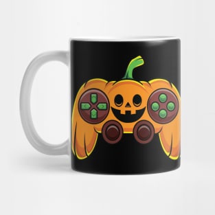 Video Game Controller Pumpkin Halloween Gamer Mug